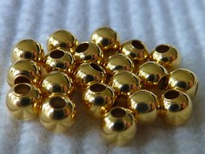 20 Silberperlen aus massivem