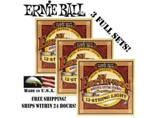 **3 SETS! ERNIE BALL EARTHWOOD