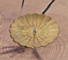 Stumpen, Kerzenhalter Messing, Antik