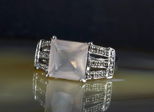 Ring Silber 925 Rosenquarz