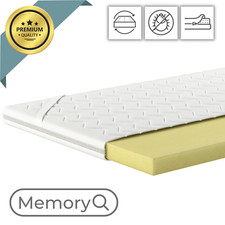 Topper 200x200cm Memory Matratzentopper H2 Matratzenauflage Visco Schoner - 5 cm