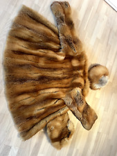 Original Rotfuchs Pelzjacke mit Muff und Mütze / Riegerpelze München. Gr. 40/42