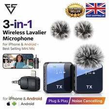 3-in-1 Kabelloses Lavalier