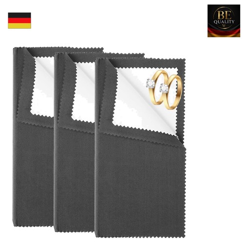 3er silberputztuch set für - silberputztuch,