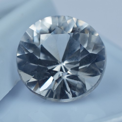 Weißer saphir rundschliff - saphir,