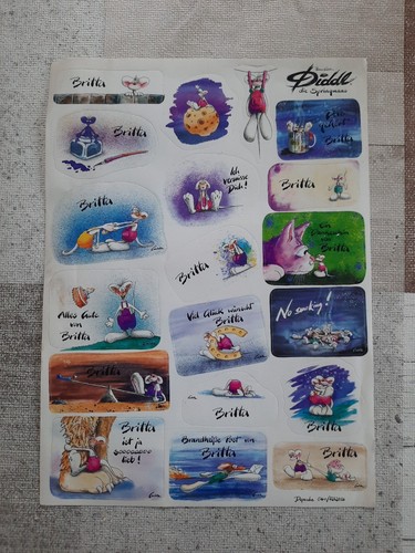 Diddl aufkleber sticker - diddl, mit