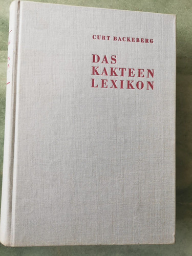 Das kakteenlexikon von - von, curt