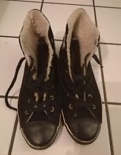 Tolle Converse Chucks slim/light  Wildleder schwarz Größe 40