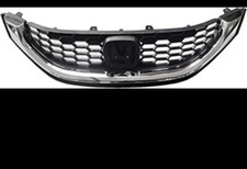 Front Upper Black Grill Grille Assembly for 2013-2015 Honda Civic 4dr Sedan