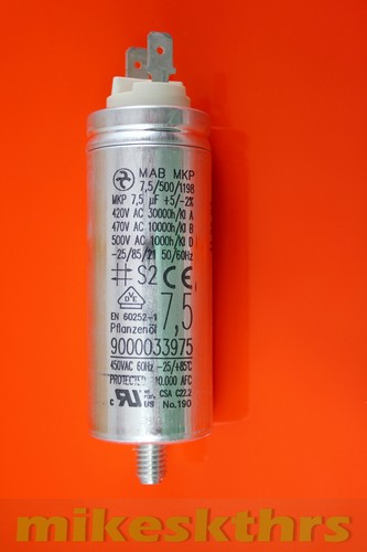 Abs motorkondensator - 7,5h-abs,
