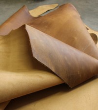 1.Wahl:Dickleder Zuschnitt Rindleder, Fettleder braun cognac, Antikleder, Nubuk