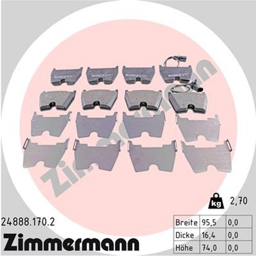 Bremsbelagsatz scheibenbremse - bremsbelagsatz,