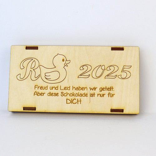 Geschenk zur rente - zur, holzkiste