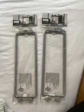 4x Regal Trenner Metall Regalsystem Silber grau 30x10cm Organizer