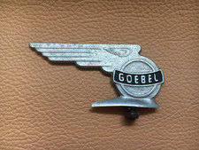 Fahrrad Moped Schutzblechfigur Emblem GOEBEL 1950