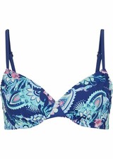 Bügel Bikini Oberteil in blau