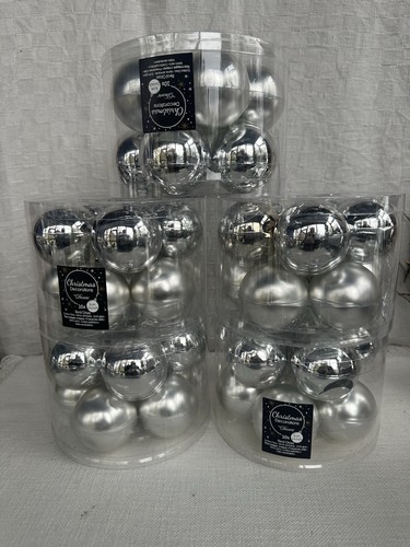Echt glas weihnachtskugeln - 10,