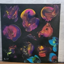 Abstrakte Malerei Pouring Bild 40×40cm Acryl Keilrahmen, Unikat handgefertigt