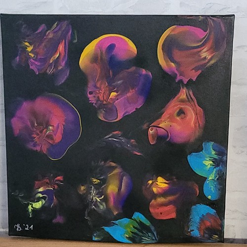 Abstrakte malerei pouring - abstrakte, bild