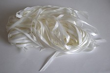 Schleifenband Reste Stücke zum Basteln zum Dekorieren champagne 23Stück