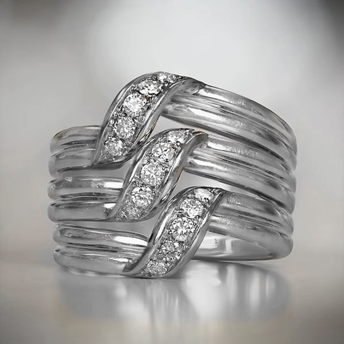 Stylischer ring 925 - ring, silber