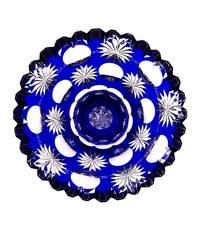 Kristall Schale auf Fuss