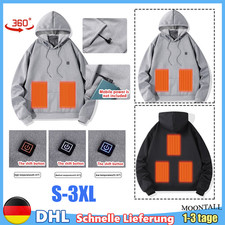S~3XL Winter Herren Frauen USB Beheizte Warmer Hoodies Kapuzenpullover Waschbar~