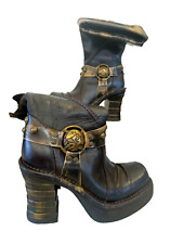 New Rock Boots Cheyenne Moro Pulik Oro NRK Gr. EU 41 Gothic Stiefel metallic