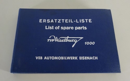 Teilekatalog wartburg 1000 311 - teilekatalog,