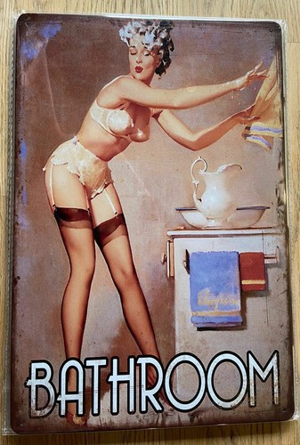 Bathroom blechschild - bathroom,