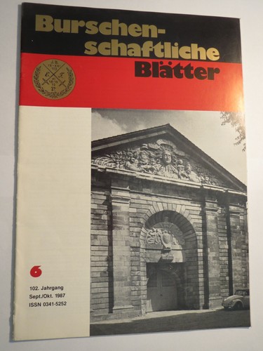 Burschenschaftliche blätter - burschenschaftliche,