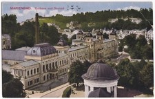 AK Marienbad, Kurhaus und Neubad, Sudetenland, Tschechien, aus 1921, gelaufen