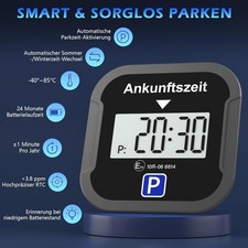 Elektronische Parkscheibe KBA-Zulassung Digitale Automatische Parkuhr +Batterie*