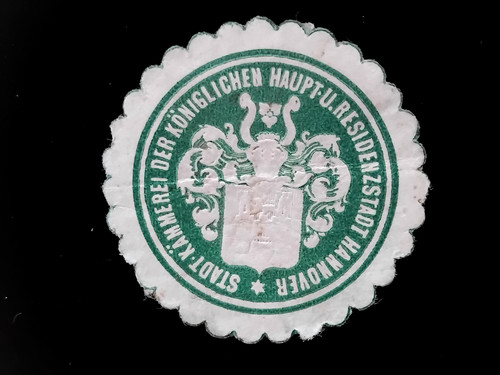 Siegelmarke stadt kämmerei - siegelmarke, stadt-kÄmmerei