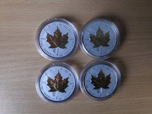 Unze maple leaf - maple, silber