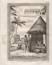 West Africa Balafon music instrument Musik Afrika Afrique engraving Kupferstich