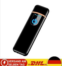 Elektrisches Aufladbar USB Feuerzeug mit Touch-Sensor Sturmfeuerzeug Lighter NEU