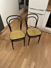 Thonet Modell 214  2 Stühle Schwarz 1981 Vintage