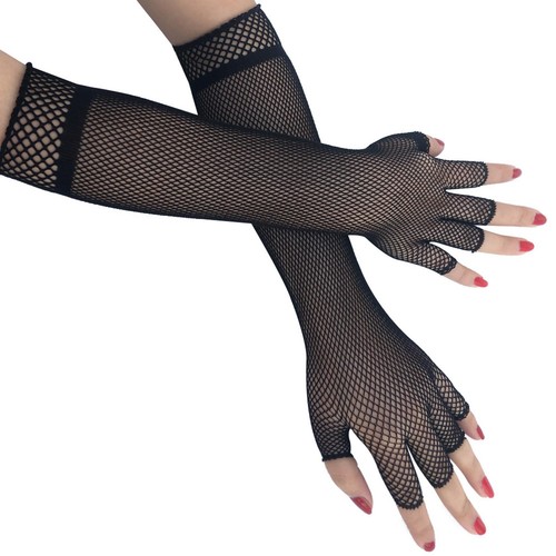 Lange netzhandschuhe gothic - lange,