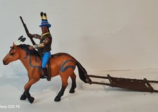 HASBRO/SCHLEICH CUSTOM INDIANER PFERD &TRAGE UNIKAT