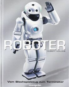 Roboter vom blechspielzeug - roboter.,