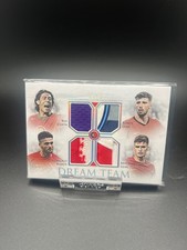 Futera The Dream Team Quad Patch 1/1 Portugal Rui Costa, Dias, Ramos, Silva