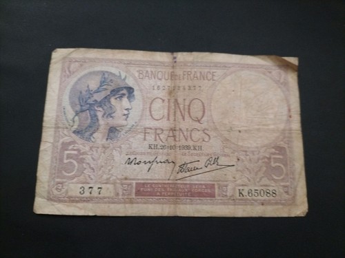 Frankreich francs 1939 - frankreich,