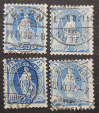 Schweiz 1924: Lot mit 4
