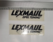 Werbe Aufkleber Lexmaul Opel Tuning - 10x4cm Alt Vintage Reklame Werbung 90er