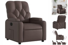 Relaxsessel Braun Kunstleder