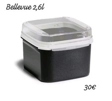 Tupperware Vorratsdose Bellevue 2,6l Schwarz Gr 2 Behälter Box Aufbewahrung