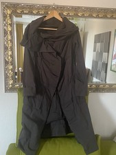 RUNDHOLZ Mantel Baumwolle Gr. XS - extravagant- steingrauer Ton -TOP!
