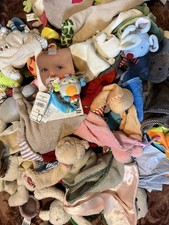 50x Schmusetuch Konvolut Set Kuscheltuch Baby Schnuffeltuch Greifling Rassel