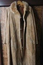 Damen Echt Veloursleder-Mantel